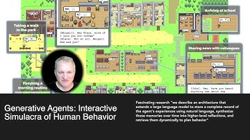 Generative Agents: Interactive Simulacra of Human Behaviour - Are we living in a simulation