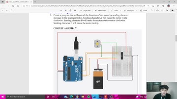 ROBOTICS LAB - Experiment 1 - DC Motor Control with Computer and Microcontroller Interfacing