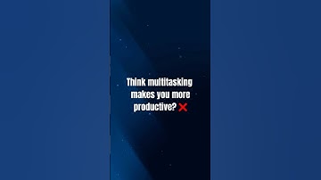 Think Multitasking Makes You Productive? 🚫 | Productivity Hack #limitlessgrowth #facts