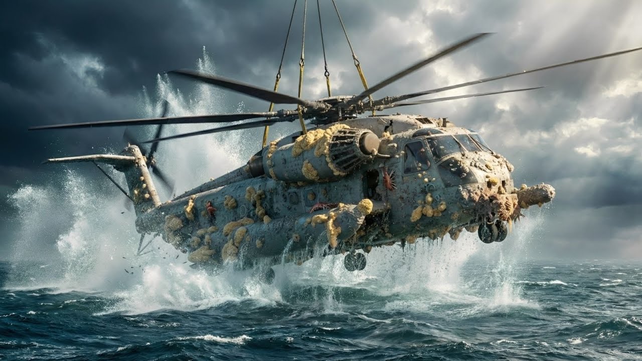 $131,000,000 Helicopter Found on the Ocean Floor — The World’s Most Powerful Aircraft Resurfaces