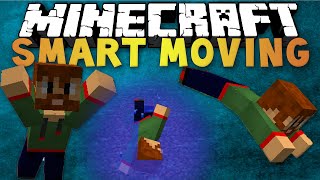 MINECRAFT SMART MOVING MOD {DIVING CLIMBING & MORE! } MOD SHOWCASE!