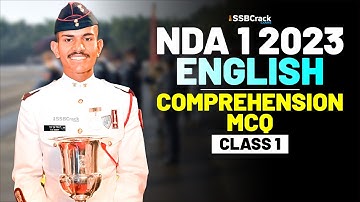 NDA 1 2023 Exam English 100 Days Crash Course - Comprehension - Class 1