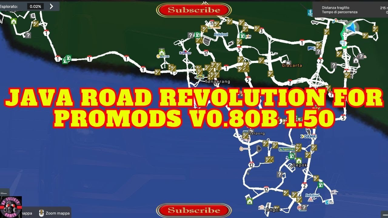 ETS2 1.50 - JAVA ROAD REVOLUTION FOR PROMODS V0.80B 1.50 - YouTube