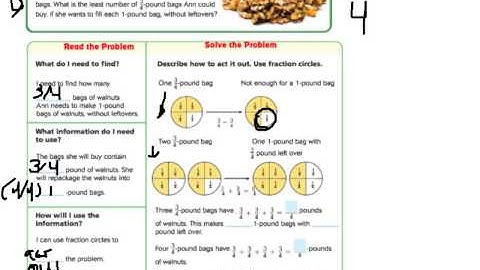 Go Math 7.10 Multistep Fraction Problems