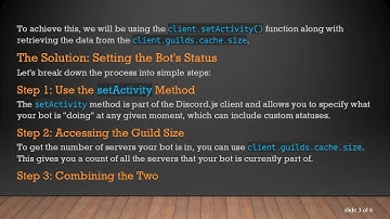 How to Make Your discord.js Bot Show How Many Servers It’s In as its Status