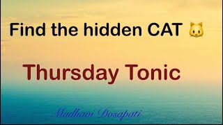 Find the hidden cat  | Thursday Tonic  #Shorts #MadhaviDosapati #trainbrain #funtime