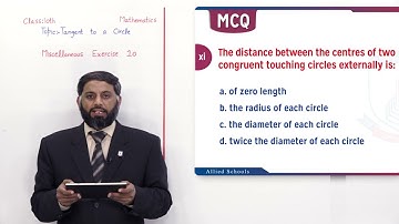 Class 10 - Mathematics - Chapter 10 - Lecture 1 - Miscellaneous Ex 10 - Allied Schools