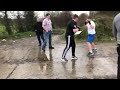 Irish traveller boys fighting