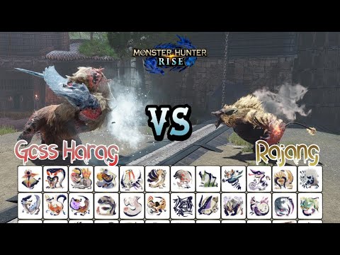 Goss Harag Vs Rajang All Bosses Deathmatch | Monster Hunter Rise (Turf War)