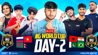 NG WORLD CUP  LEAGUE DAY 2 🏆  NG, FLUPPY, VINCENZO, AMF, OG, PAK 🔥💀#nonstopgaming -free fire live