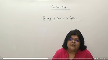 ITSA: SYSTEM AUDIT (Testing of Computer System) in HINDI Full Lectures
