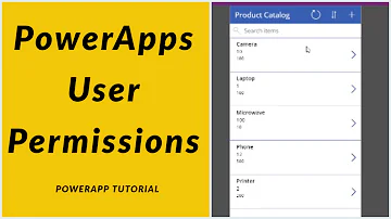 How to Set User Permission in PowerApps Application.