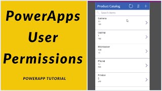 How to Set User Permission in PowerApps Application. screenshot 4