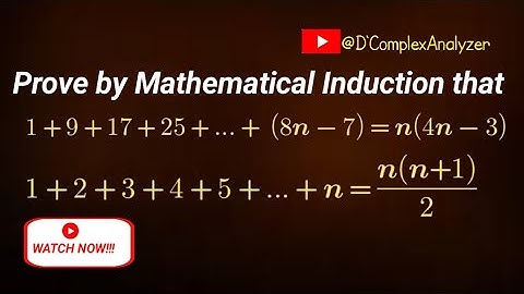 Mathematical Induction #mathematicalinduction #mathsproof