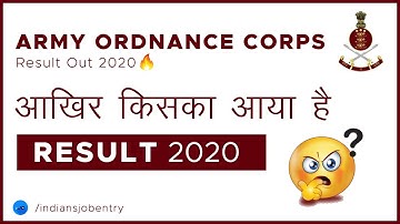 Army Ordnance Corps (AOC) | Result 2020 | ordnance result | army ordnance tradesman result