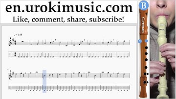 How to Play Recorder (G.) The Pink Panther - Theme Song Tabs Part#1 exercises, scales um-i352