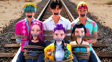 Mission: Rescue Huntrix and Saja Boys from a Train | K-Pop Demon Hunters