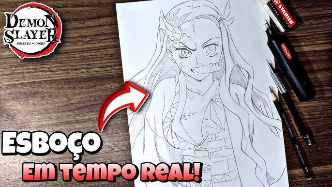 Esboço Kimetsu no yaiba (Demon Slayer)  Base de desenho, Tutorial de  desenho, Tutoriais de desenho