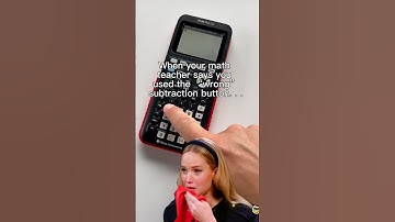 Make sure you use the - on the right for subtraction and the (-) for negative numbers! #maths #ti84