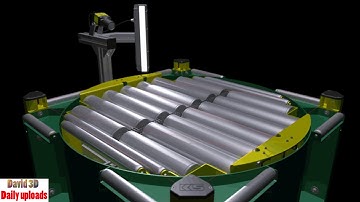 Rotary table || Animated mechanism || Download free 3D cad models #100026