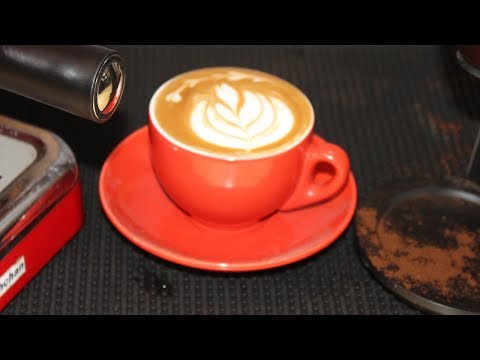 hướng dẫn cách làm cafe latte art | máy pha cafe espresso kahchan