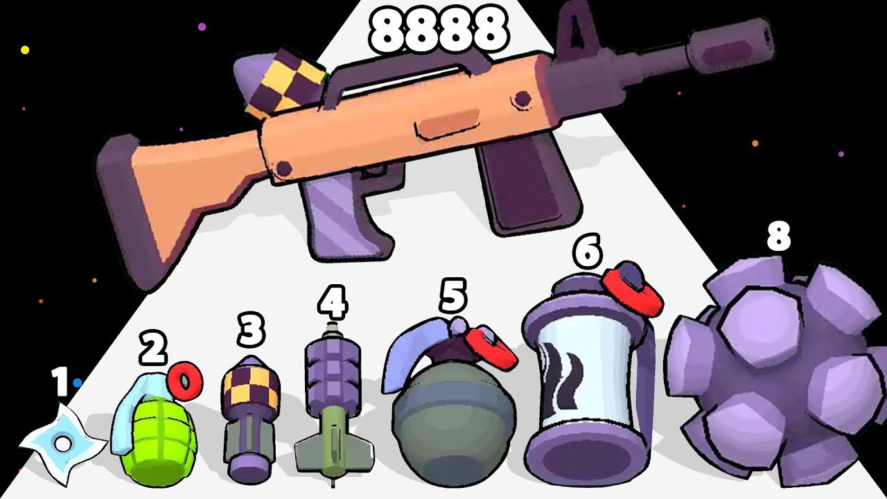 GUN BAG RUSH 3D - Level Up Gun Runner ASMR Gameplay!