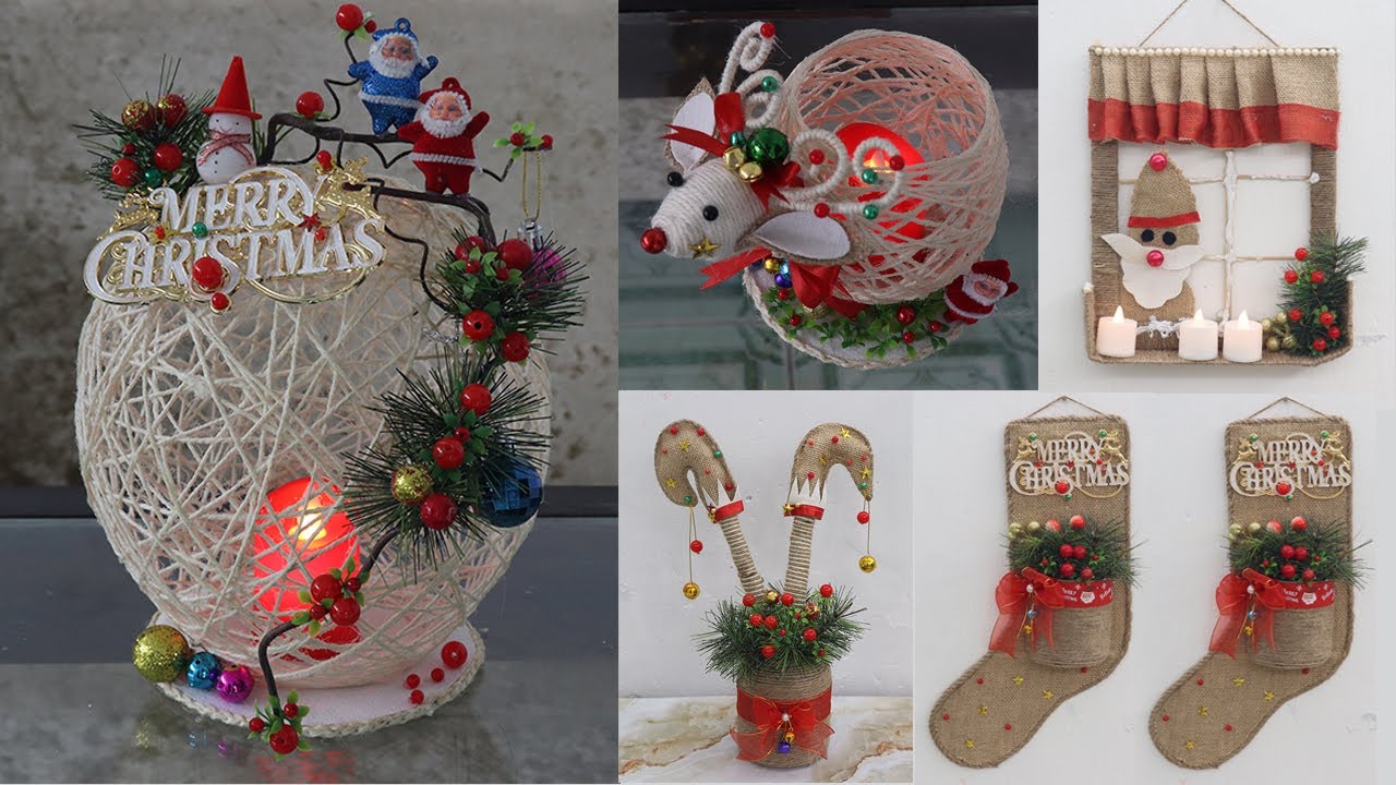 8 Jute craft Christmas decorations ideas, Home decorating ideas ...