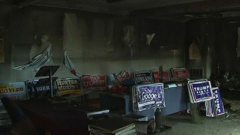 Republican office firebombed in North Carolina