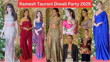 Ramesh Taurani Diwali Party 2025 Bollywood Babes Flaunt Glamour #paparazzi