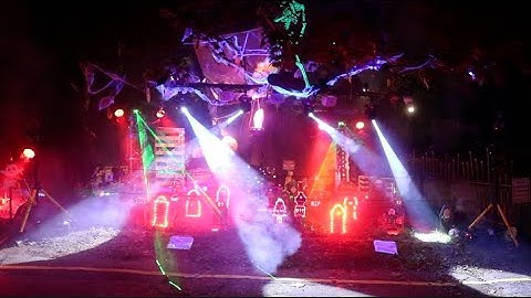 Halloween Light Show 2021 - Light O Rama and DMX - Single Angle