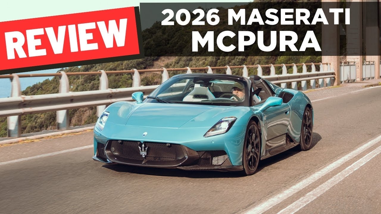 Обзор Maserati MCPura 2026 года: тест-драйв от первого лица и звук двигателя
