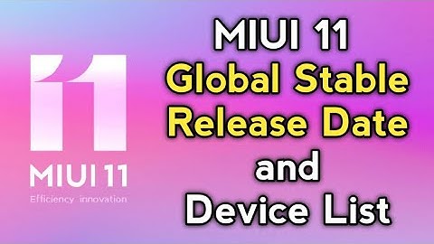 MIUI 11 GLOBAL STABLE UPDATE RELEASE DATE | MIUI 11 DEVICE LIST | MIUI 11 UPDATE | Redmi Note 6 Pro?