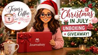 Journalsay Christmas in July Unboxing + GIVEAWAY! 🎄 Bible Journaling Goodies