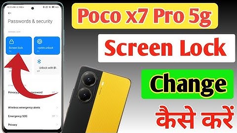 Poco x7 Pro 5g screen lock kaise change kare/ Poco x7 Pro 5g pattern lock change kaise kare