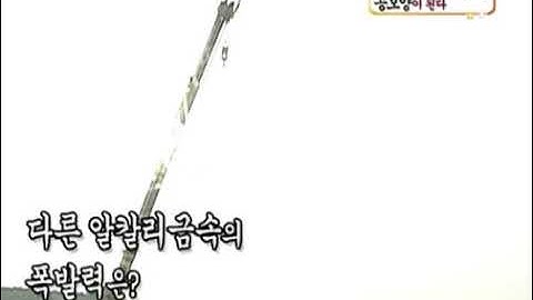 스펀지 151회 (2006.9.23) 3 - 나트륨을 물에 넣으면 ■(한)다.