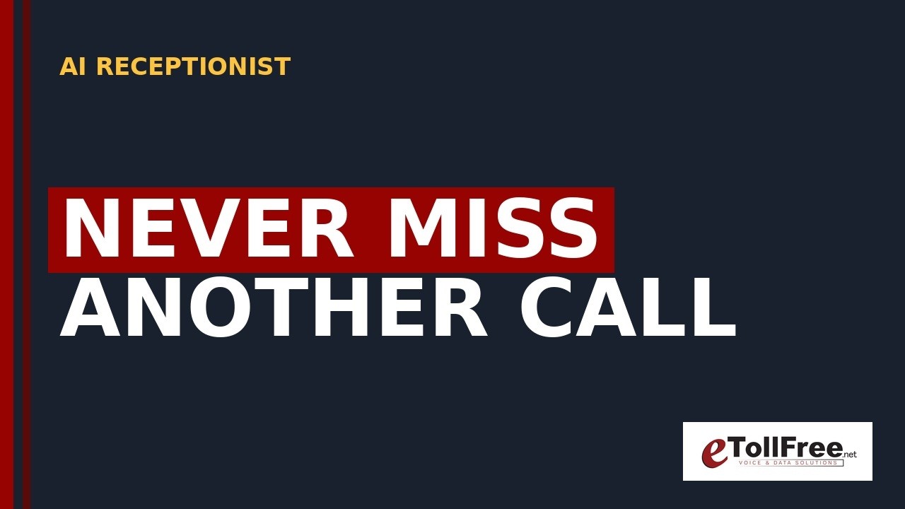 AI receptionist for small business | Boost Efficiency 24/7 | eTollfree