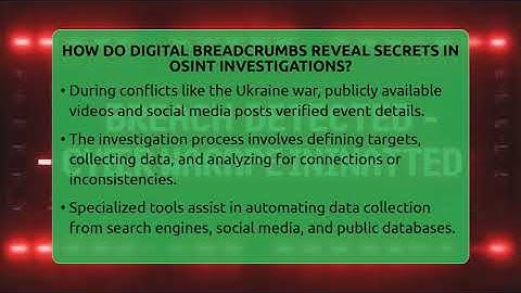 How Do Digital Breadcrumbs Reveal Secrets In OSINT Investigations? - Tactical Warfare Experts