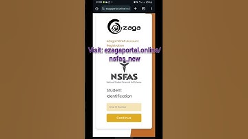 eZaga NSFAS registration for receiving funding #nsfas #bursaries