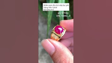 Nhẫn Ruby Lục Yên Yên Bái Đỏ Rực Chất Ngọc Suất Sắc/TrieuGold0854589999_Zalo0947502999#Shorts