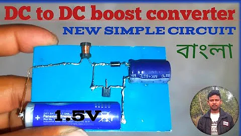 how to make DC to DC voltage boost converter simple circuit | using bc547 transistor || বাংলা