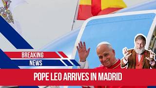 Pope Leo in Madrid today