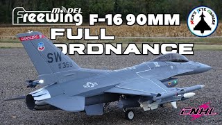 FREEWING F-16 90MM FULL ORDNANCE FLIGHT