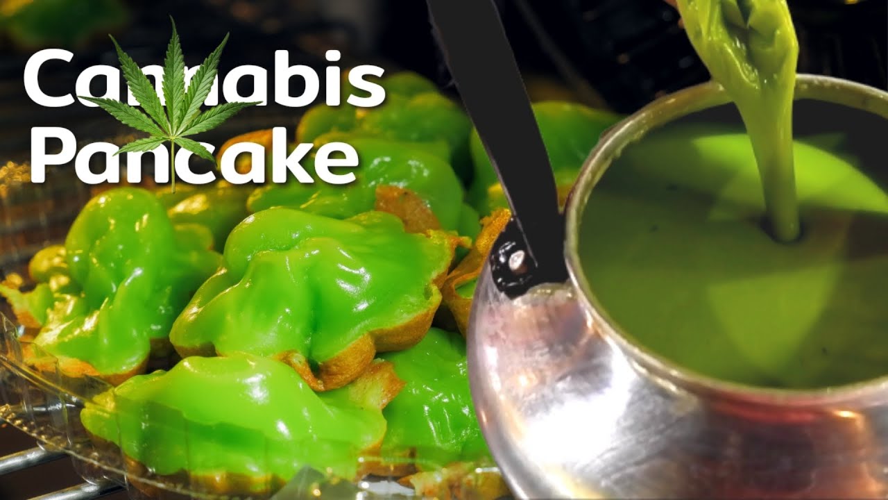 Cannabis Pancake パンケーキ Softly Melt in your Mouth - Kanom Siam First Time in Thailand | Tasty Street