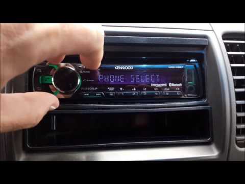 Deleting a registered Bluetooth device on a Kenwood Car Receiver.