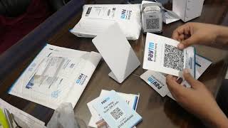 Paytm qr code and pen stand unboxing
