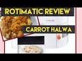 #Vlog | Carrot Halwa with only 5 ingredients | Rotimatic review in Telugu