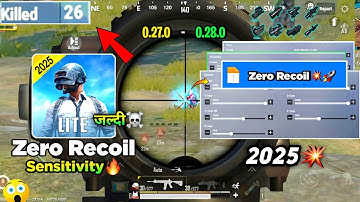 😱Pubg Lite Zero Recoil🤯 Sensitivity Setting Full Guide 2025 | Pubg Lite Sensitivity Settings 2025 🔥