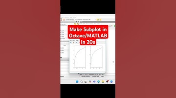 Make Subplot in Octave/MATLAB #octave  #matlab #tutorial #programmingtutorial  #coding #howto