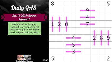 Daily Sudoku - 14 September 2025