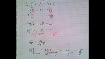 Implicit Differentiation at a Point and Second Derivative